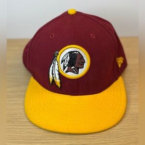 Vintage New Era “Redskins” Maroon and Yellow Logo Cap 7 3/8 Fit